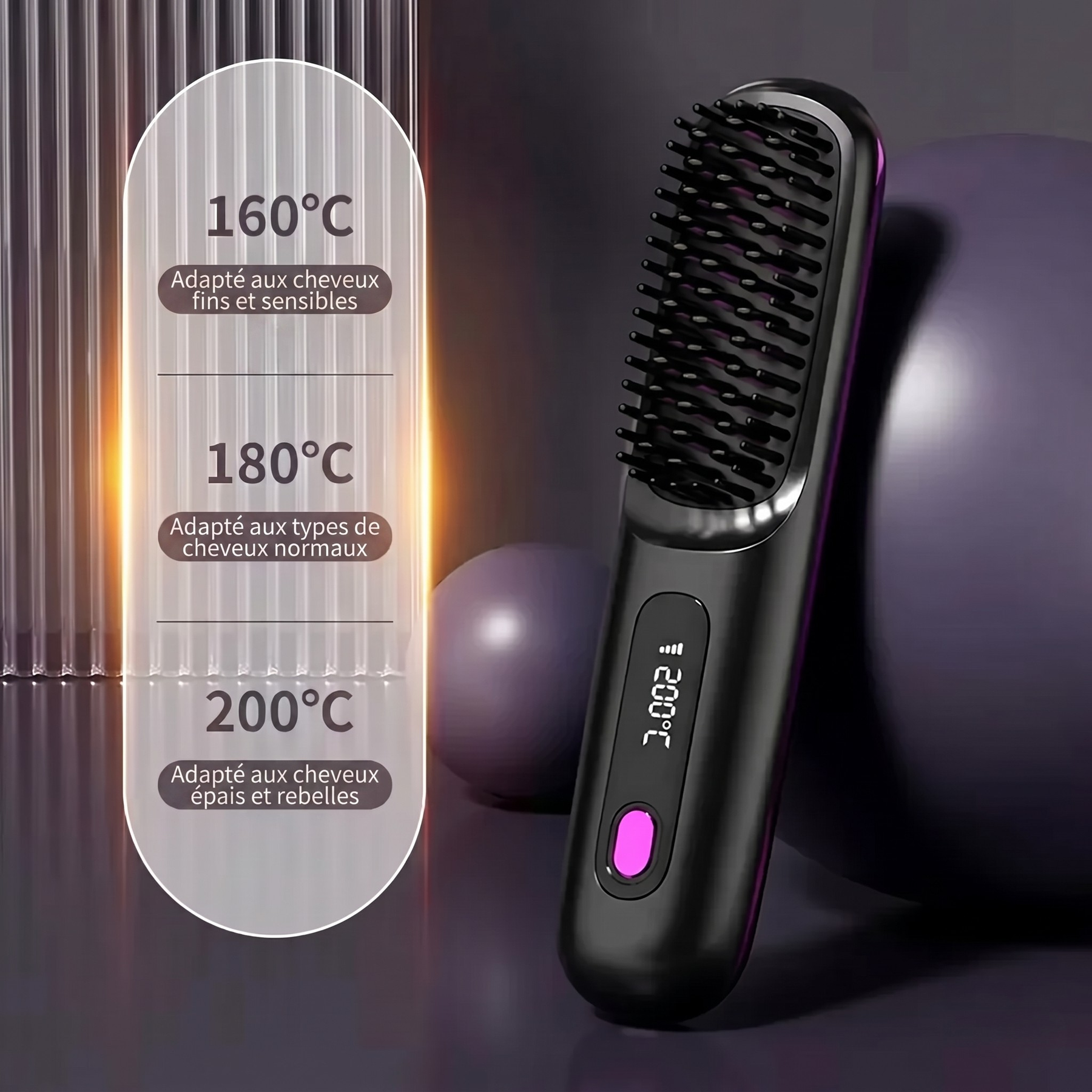 Zegla Control Pro™ - Brosse coiffante pour cheveux courts