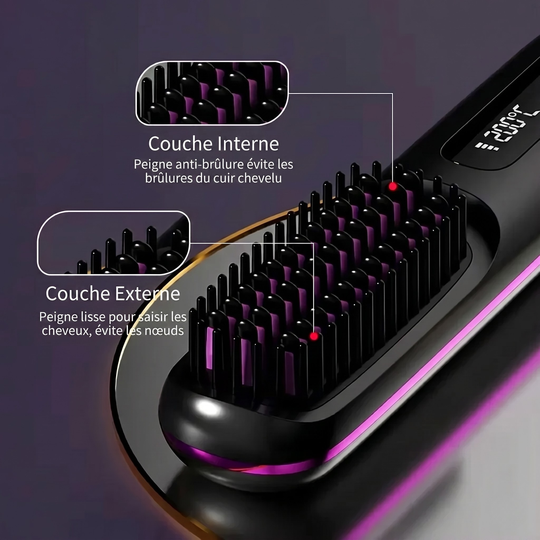 Zegla Control Pro™ - Brosse coiffante pour cheveux courts